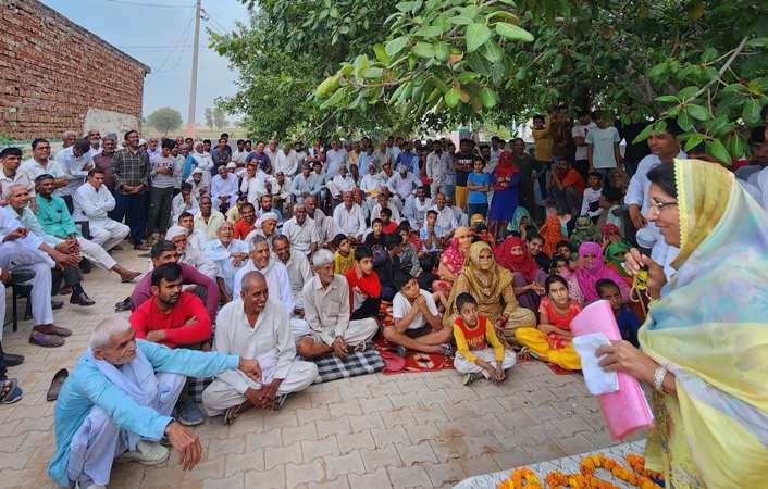 बाढड़ा हल्के के गांव-गांव और घर-घर तक शुद्ध पेयजल पंहुचा कर रहूगीं: नैना सिंह चौटाला